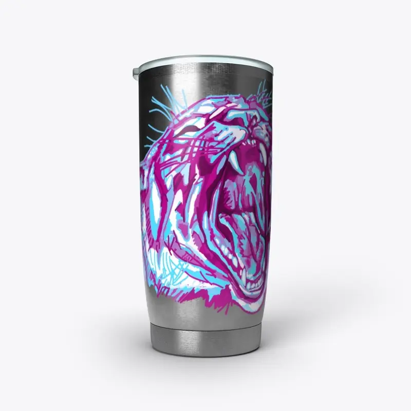 New pink and blue tiger design